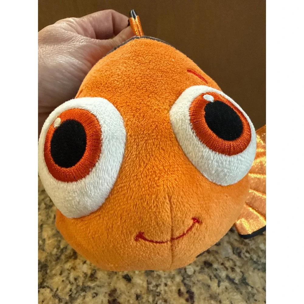 Ty Beanie Buddies Disney Finding Dory Nemo Sparkle Plush Orange Clownfish